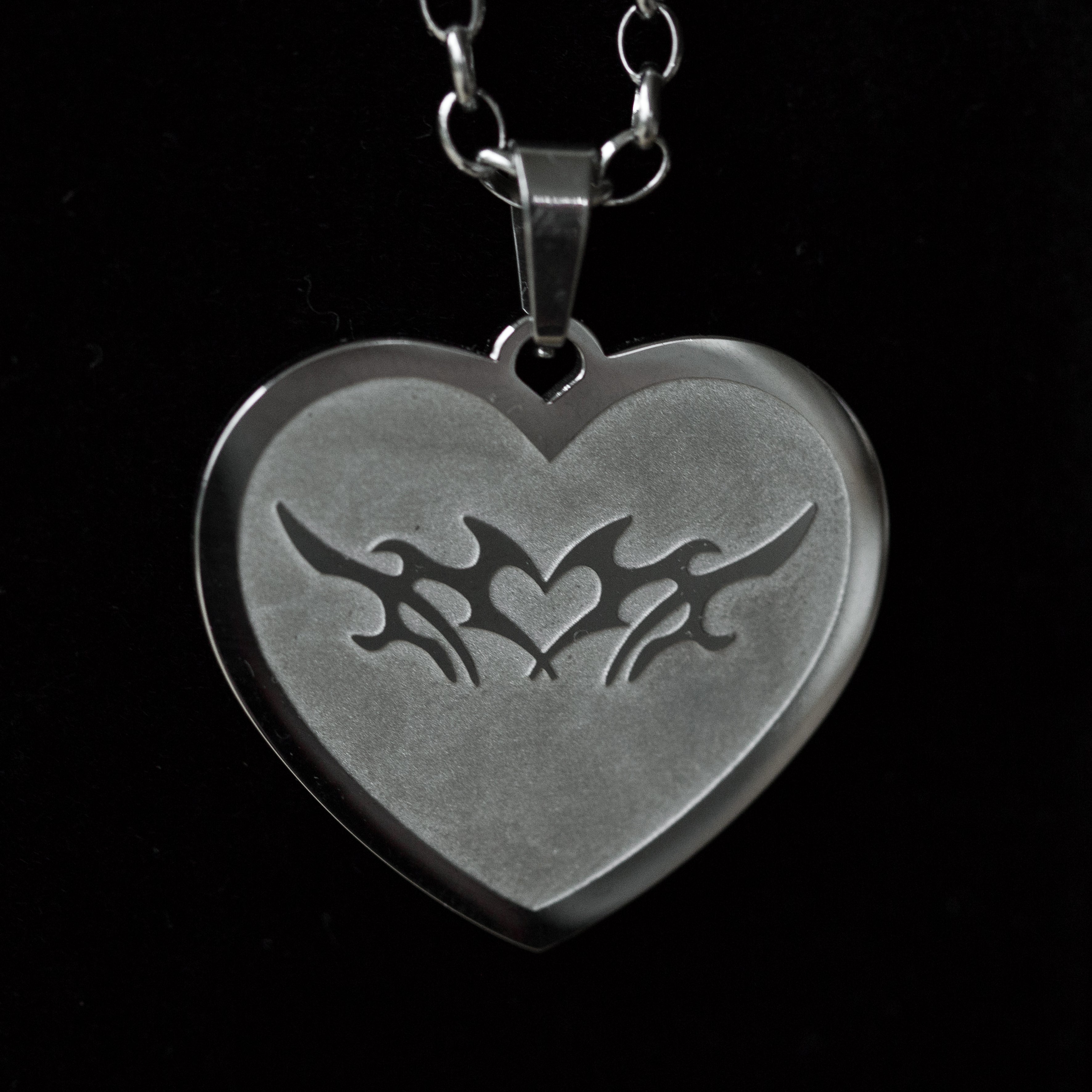 Edelstahlkette Tribal Heart